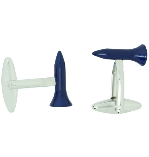 comprar gemelos de camisa tee golf azul