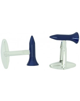 Blue Golf Tee Cufflinks 