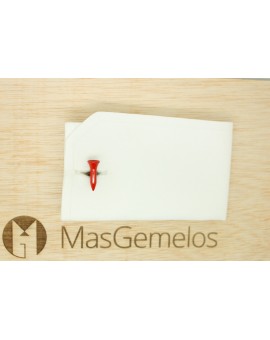 Red Golf Tee Cufflinks 