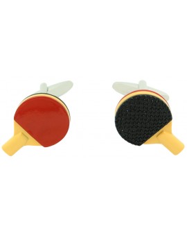 gemelos para camisa raqueta ping pong esmaltado 2
