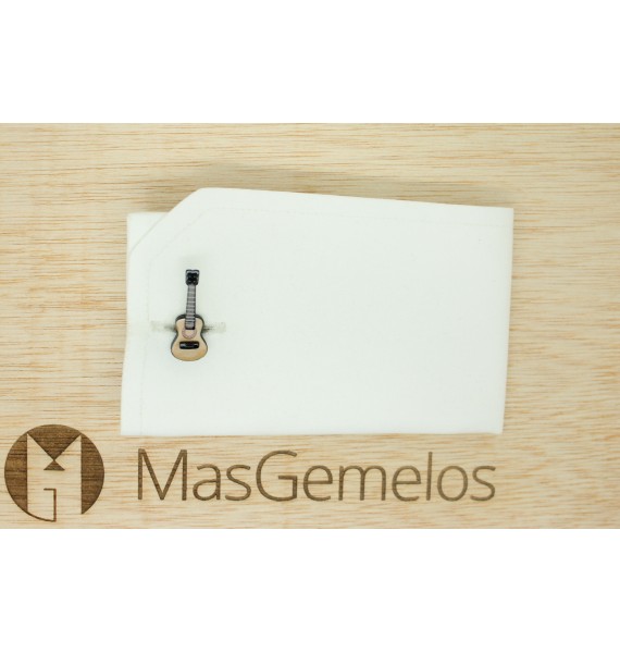 Gemelos para camisa Guitarra Española 3D Color