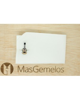 Gemelos para camisa Guitarra Española 3D Color