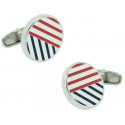 gemelos para camisa tommy hilfiger redondos bandera USA