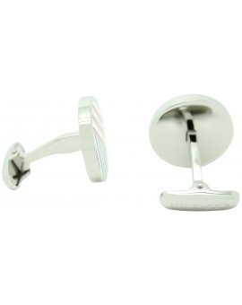 Striped Round Tommy Hilfiger Cufflinks 2
