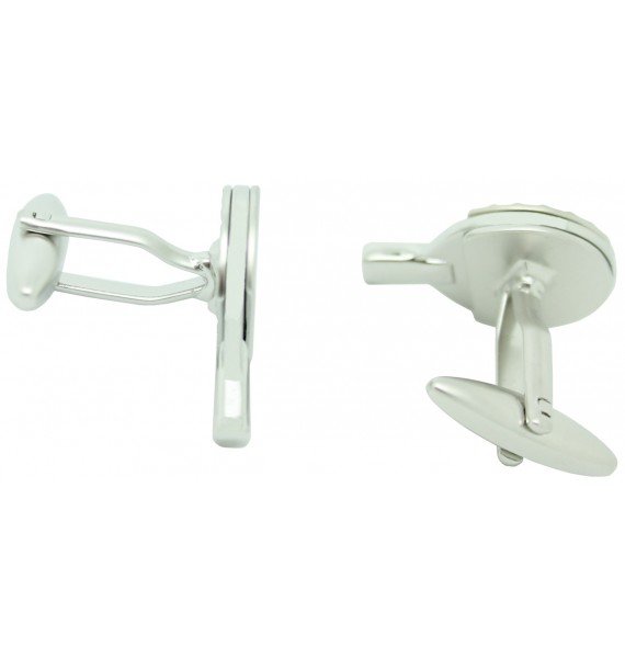 Silver Table Tennis Racket Cufflinks 