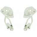 Silver Construction Helmet Cufflinks 