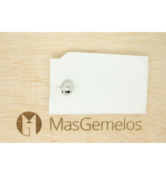 Silver Construction Helmet Cufflinks 