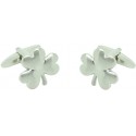 Gemelos camisa Trébol Plateado
