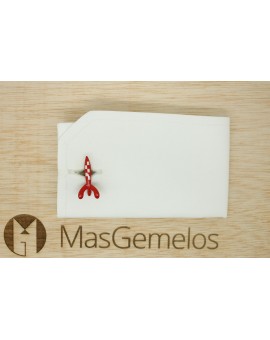 gemelos para boda tintin rojo 3D para camisa