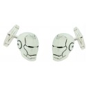 gemelos para camisa casco iron man plata de ley 925 premium