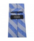 R2D2 Blue and Grey Stripe Tie