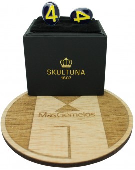 Number 4 Series Skultuna Cufflinks - Yellow 