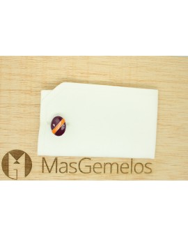 Gemelos para hombre banda en color naranja y morado de Skultuna