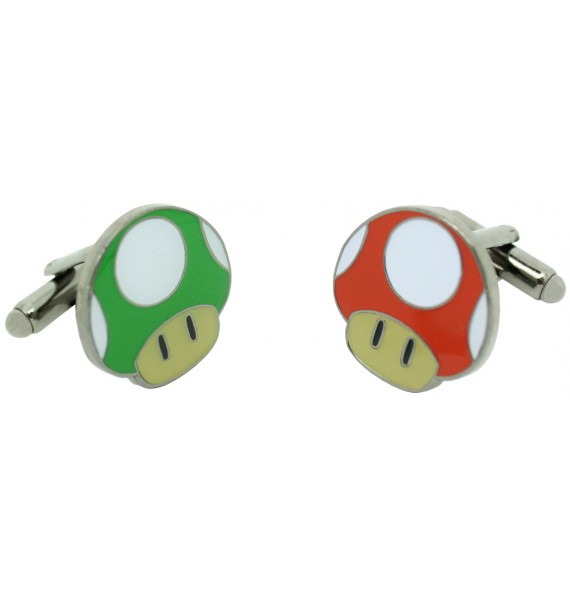 Super Mushroom and 1-UP Mushroom Cufflinks 