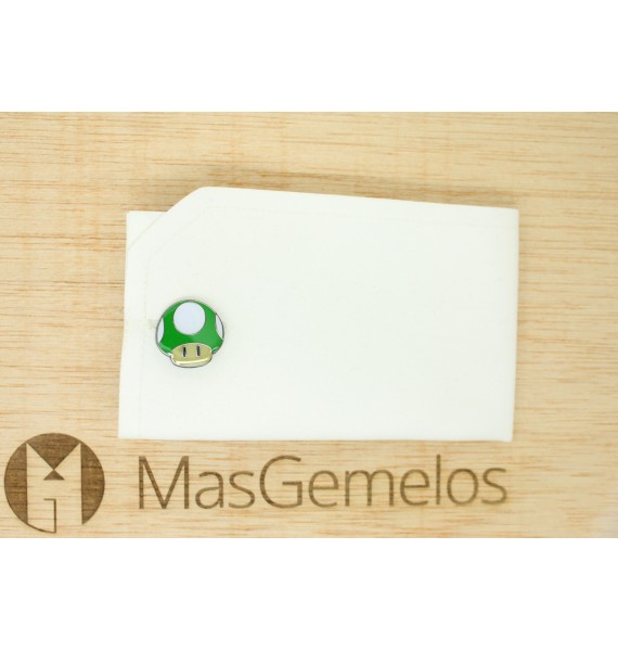 Gemelos para camisa Seta Verde Super Mario Bros.