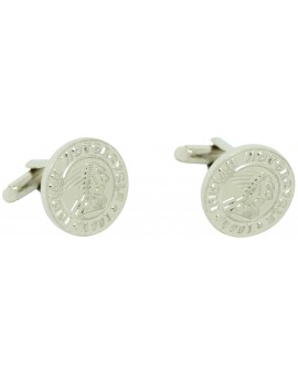 Silver Plated Indian Motorcycle Cufflinks 2