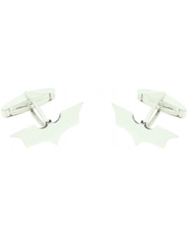 Batman signal cufflinks made in sterling silver 2