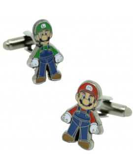 Gemelos para camisa Mario y Luigi