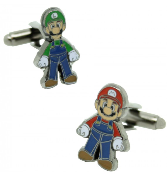 Mario and Luigi Cufflinks 