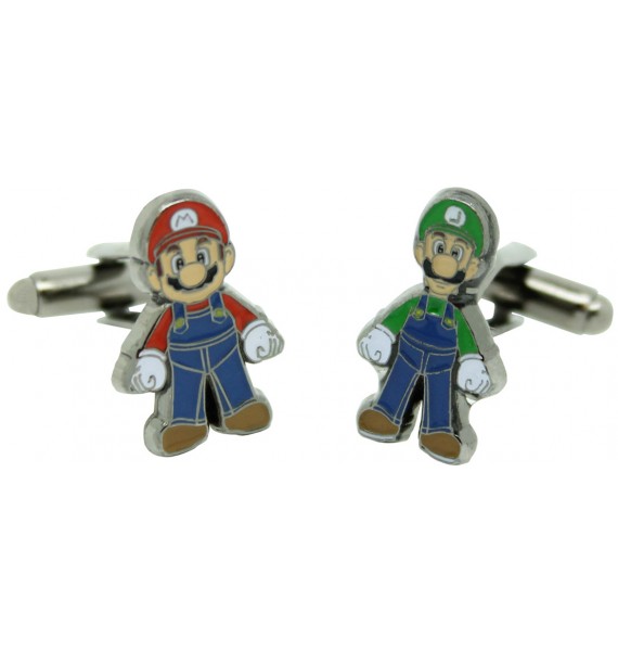 Mario and Luigi Cufflinks 