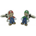 Gemelos para camisa Mario y Luigi